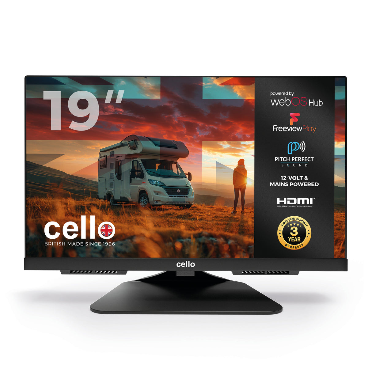 19″ C1924WS-TRAV Smart WebOS 12-Volt Traveller TV with Perfect Pitch Sound