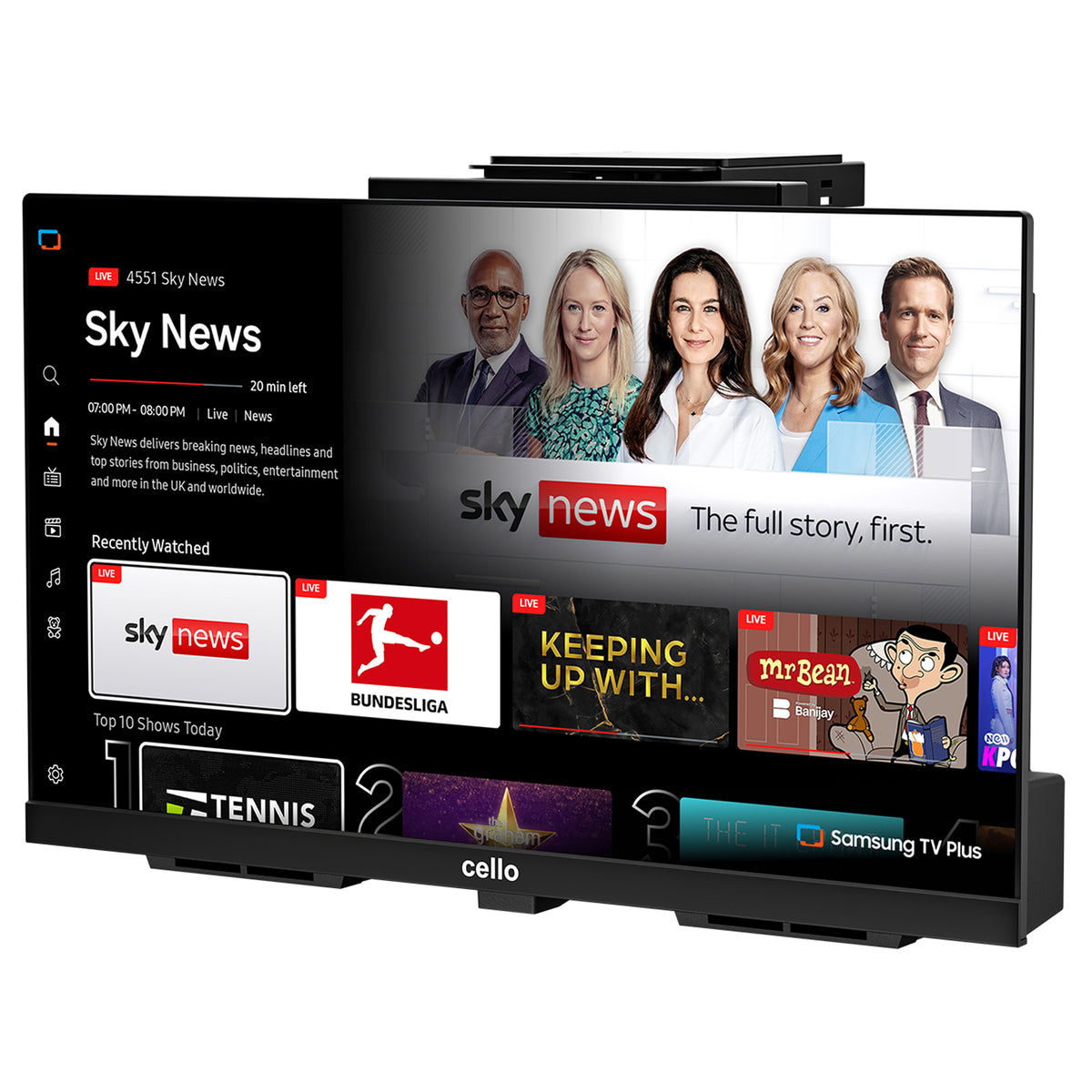 19" Kitchen TV with Smart Tizen and Pitch Perfect Sound