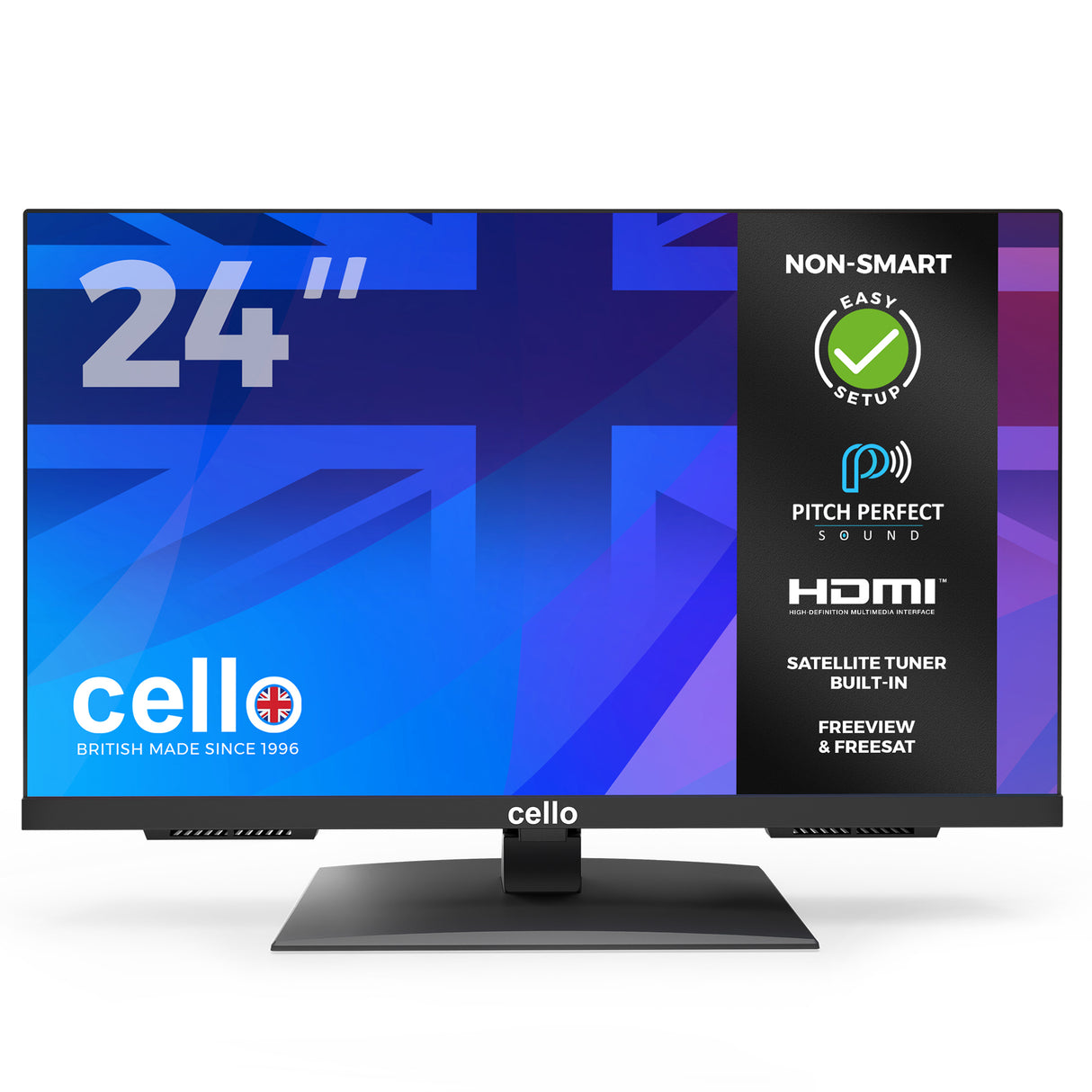 24” LED Digital TV with Perfect Pitch Sound & Satellite Tuner