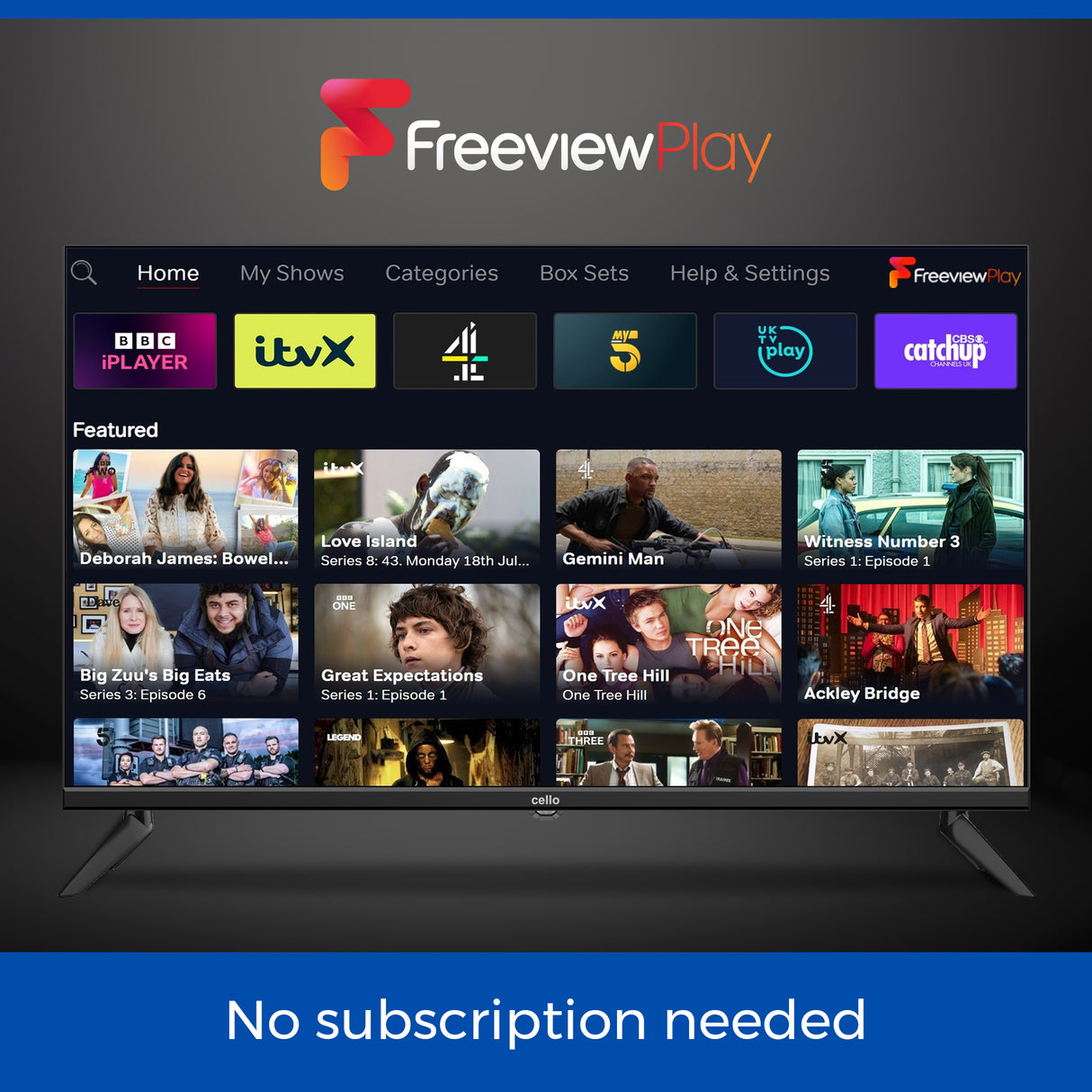 32″ Smart WebOS Traveller 12-Volt-Fernseher mit rahmenloser Blende