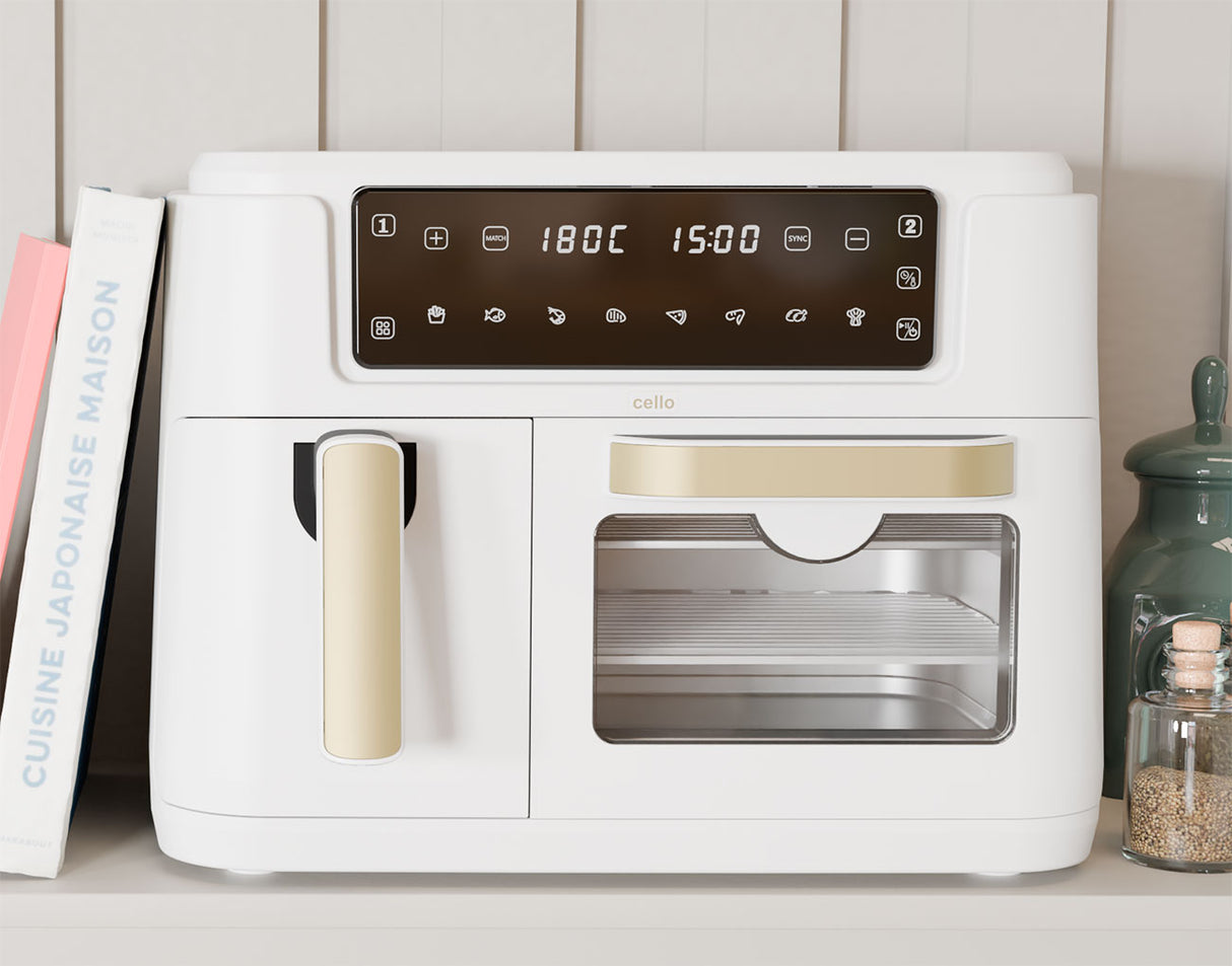 2-in-1 Doppel-Airfryer und Haushaltsofen