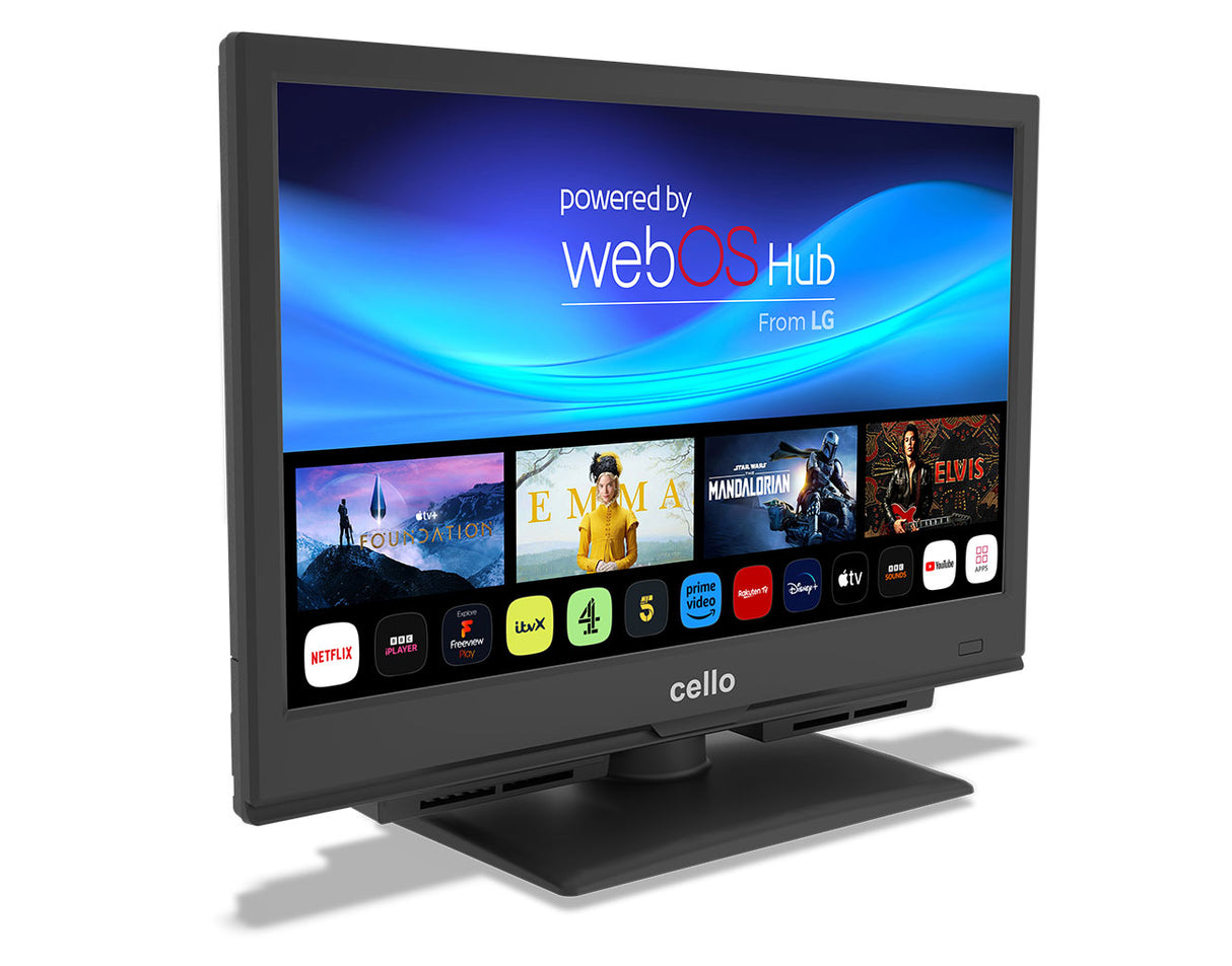 Téléviseur Smart WebOS Full HD 16 pouces avec Freeview Play et son Perfect Pitch