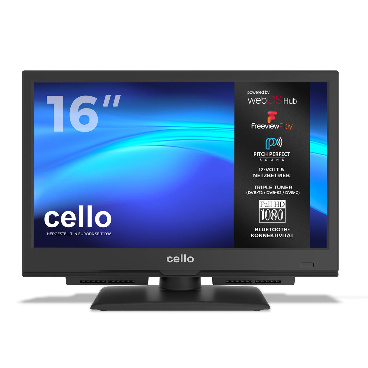16″ Smart WebOS Full HD-Fernseher mit Freeview Play und Perfect Pitch Sound