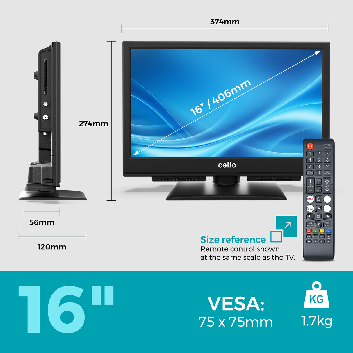16 inch Smart Samsung Plus TV with Pitch Perfect Sound