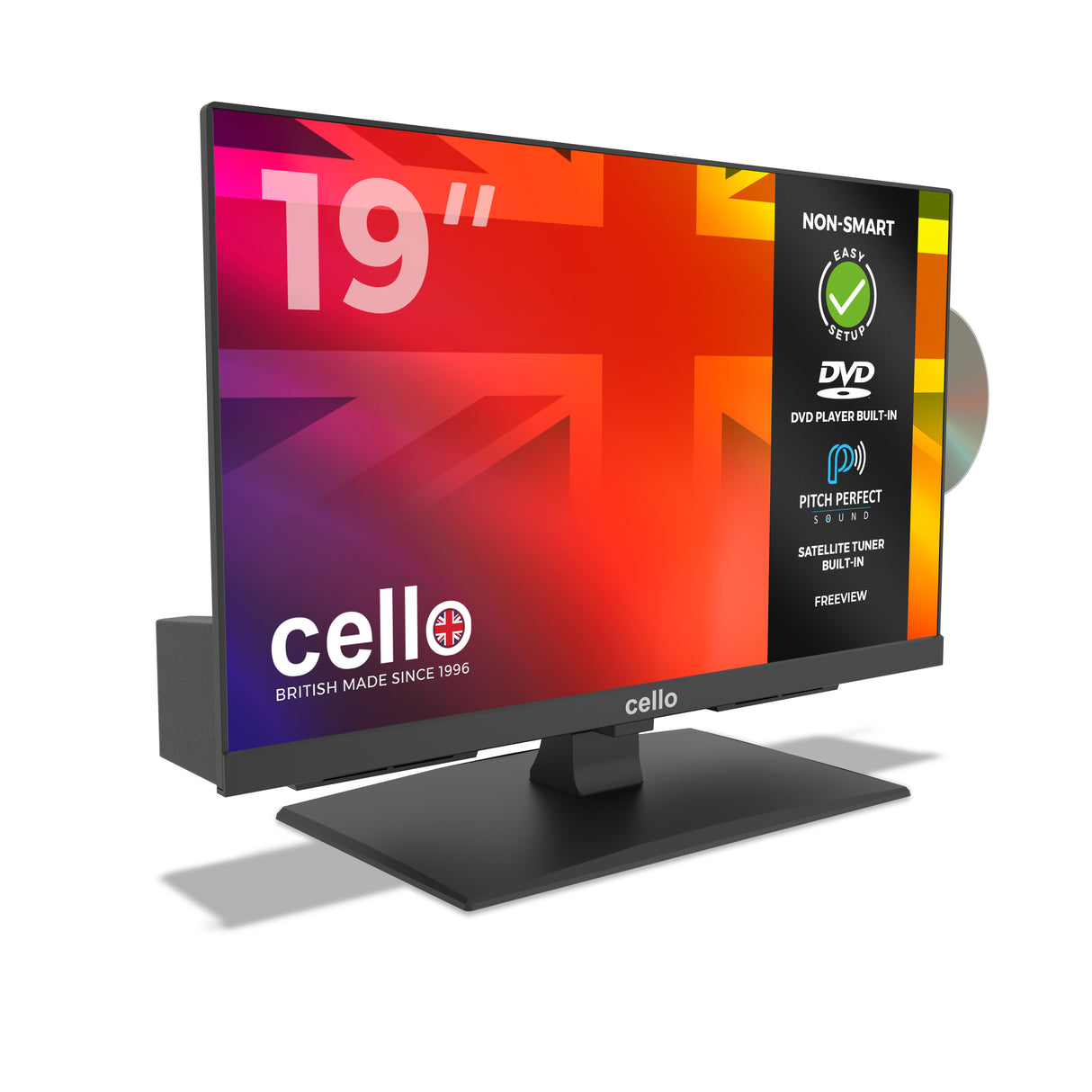 19” LED TV with built-in DVD Player & Perfect Pitch Sound