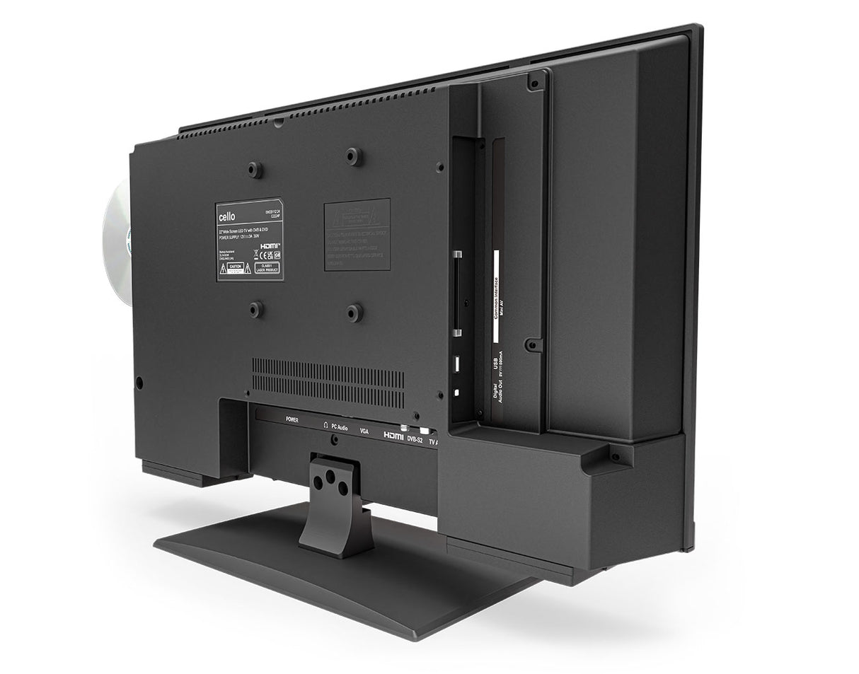 22-Zoll-Full-HD-Fernseher mit integriertem DVD-Player und Perfect Pitch Sound