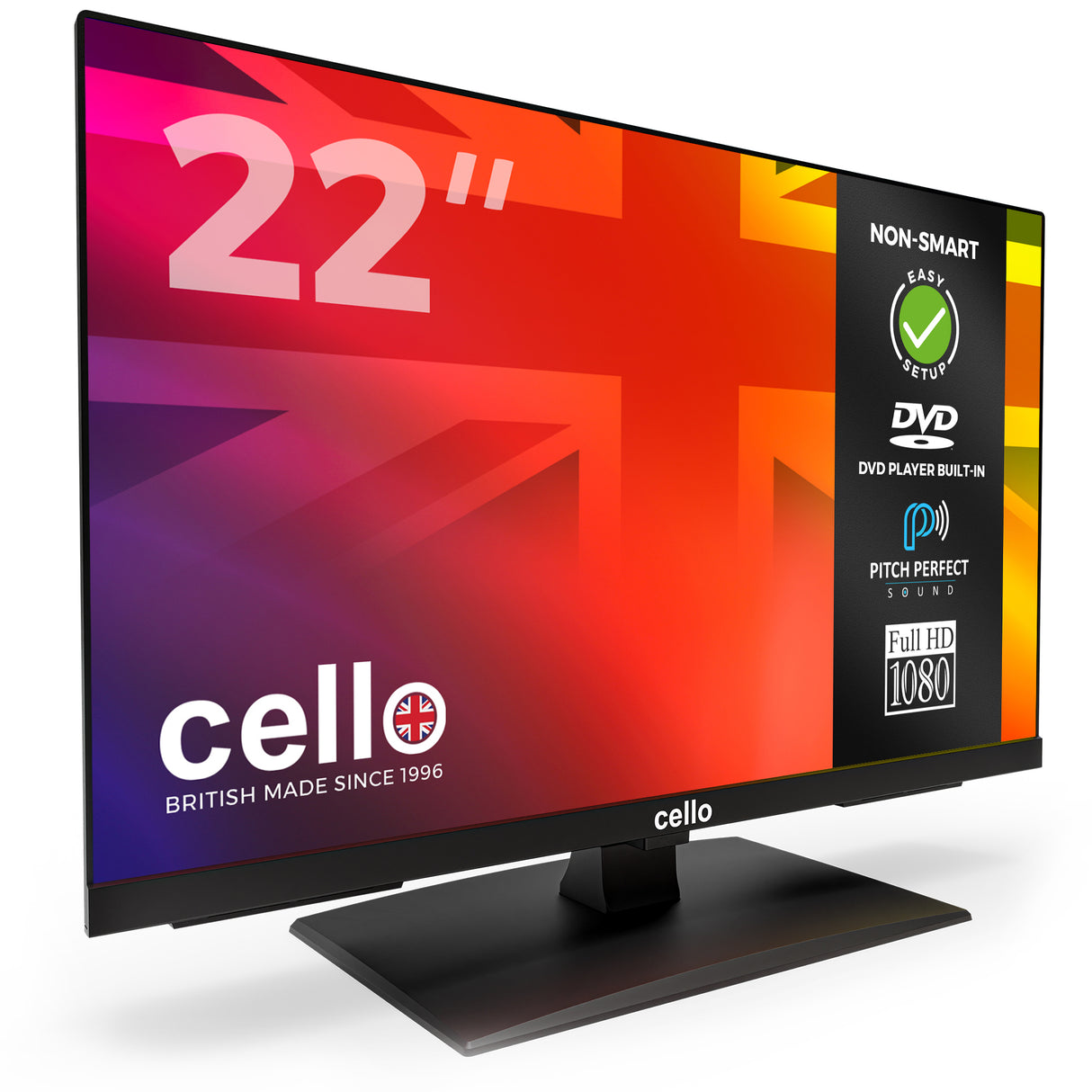 22” Full HD TV with built-in DVD Player & Perfect Pitch Sound