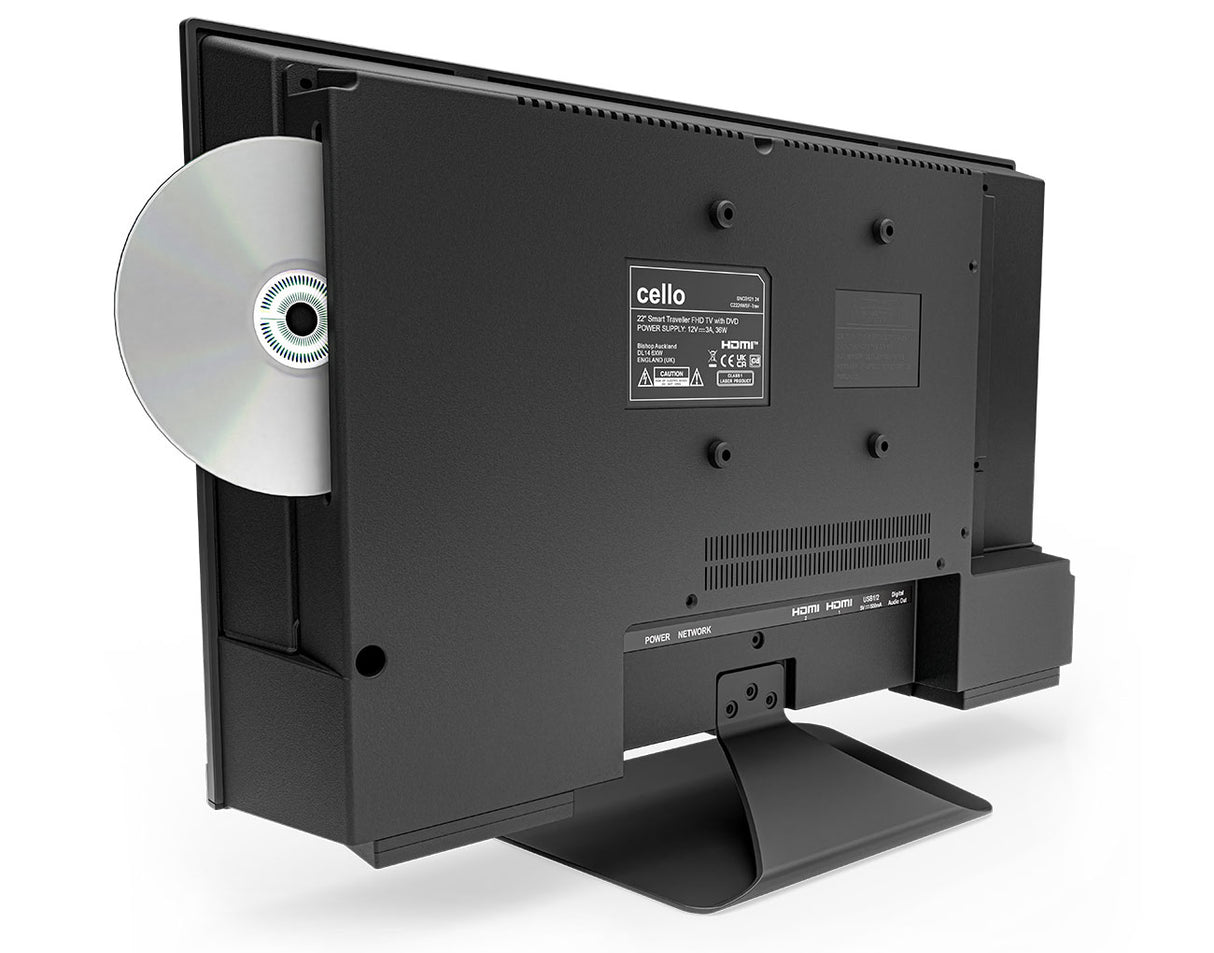 C2224WSF-TRAV 22″ Smart WebOS 12-Volt TV with DVD & Perfect Pitch Sound