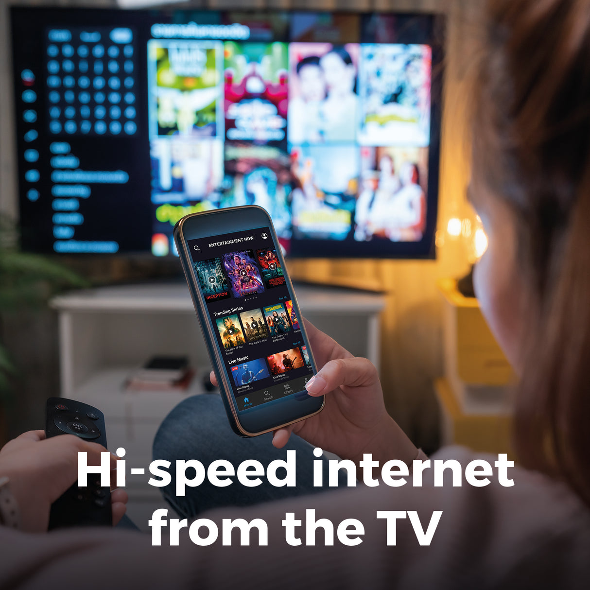 24 inch VOYAGER Smart Samsung Plus TV with built-in 5G Wi-Fi ROUTER