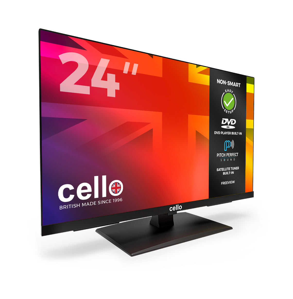 24” HD TV with built-in DVD Player & Perfect Pitch Sound