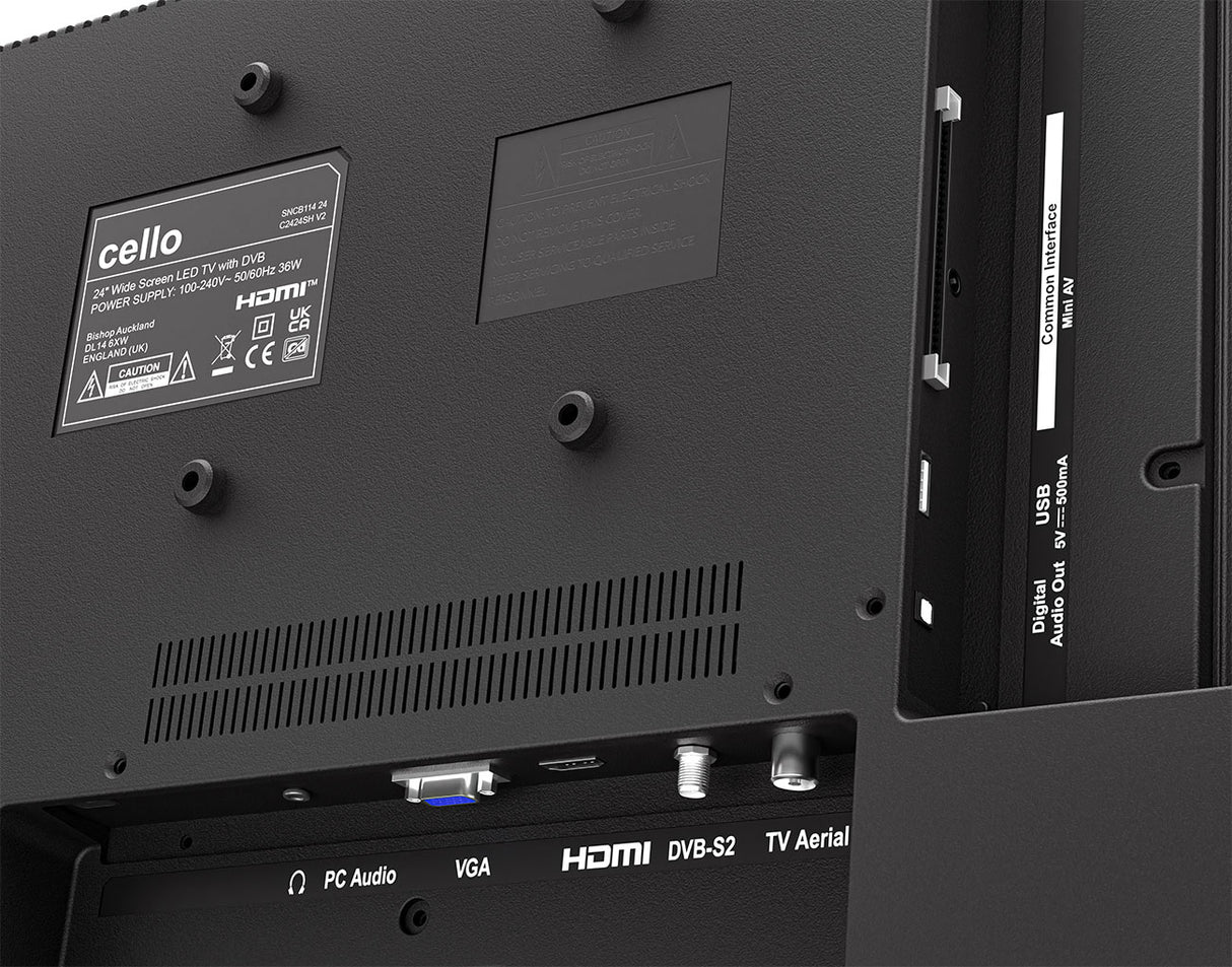 24-Zoll-LED-Digitalfernseher mit Perfect Pitch Sound und Satellitentuner