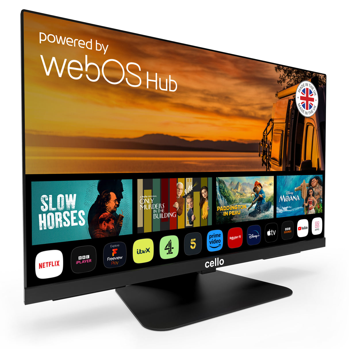 C2425WSF - TRAV 24″ Smart WebOS TV & DVD 12-Volt Traveller TV with Freeview Play