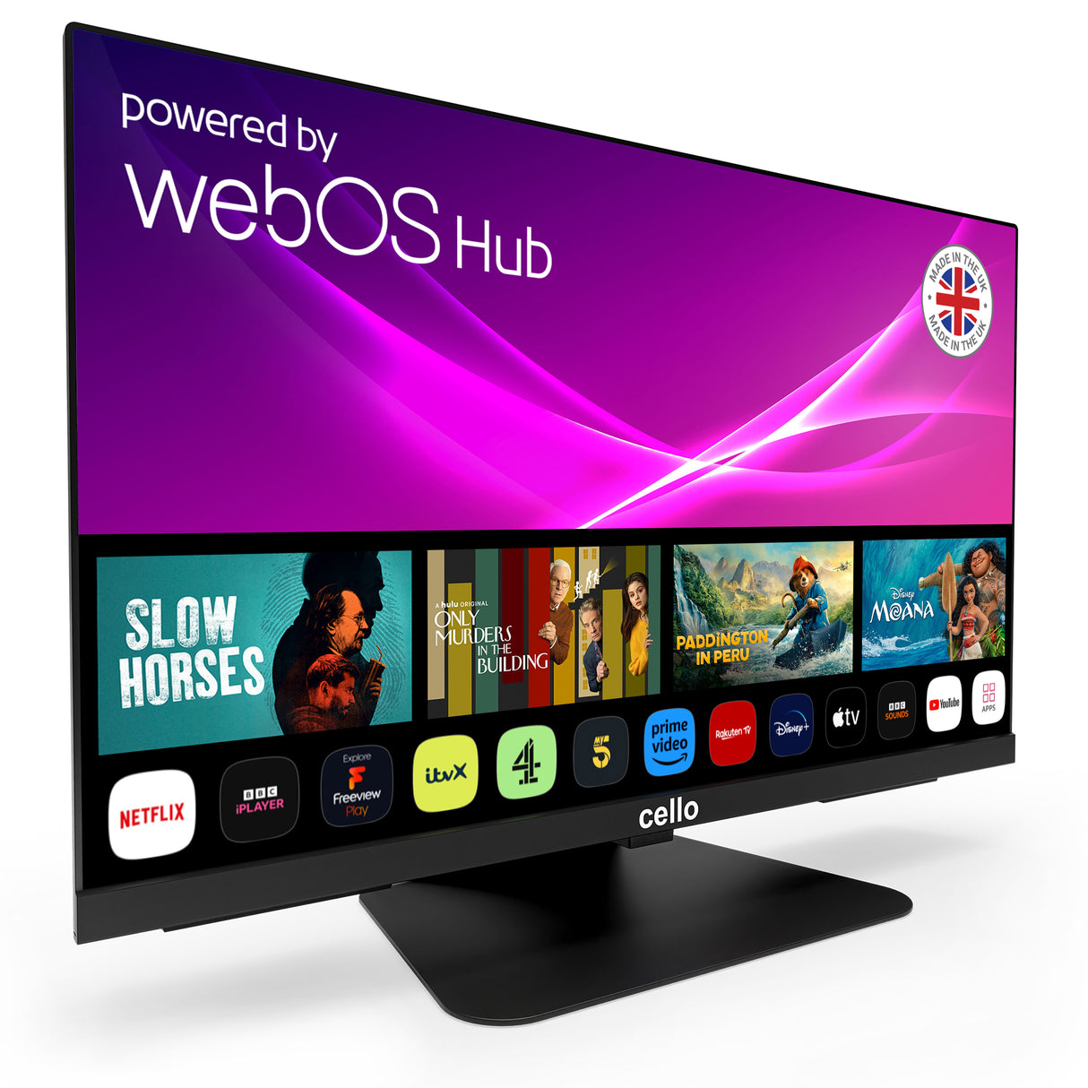 24″ Smart WebOS TV & DVD 12-Volt Traveller TV mit Freeview Play