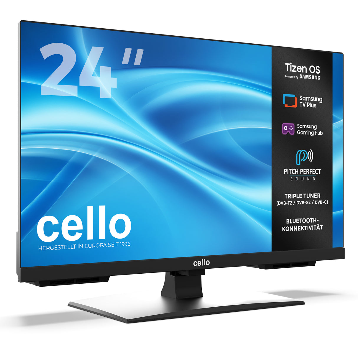 24 Zoll Smart Samsung Plus TV mit rahmenlosem Design