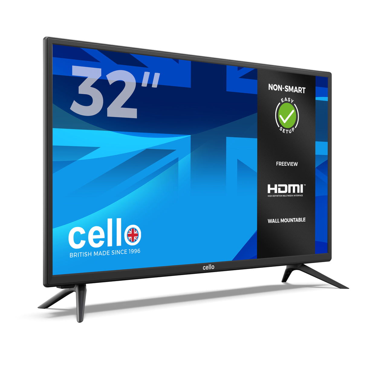 32" HD Ready LED Digital TV with built-in Freeview T2 HD