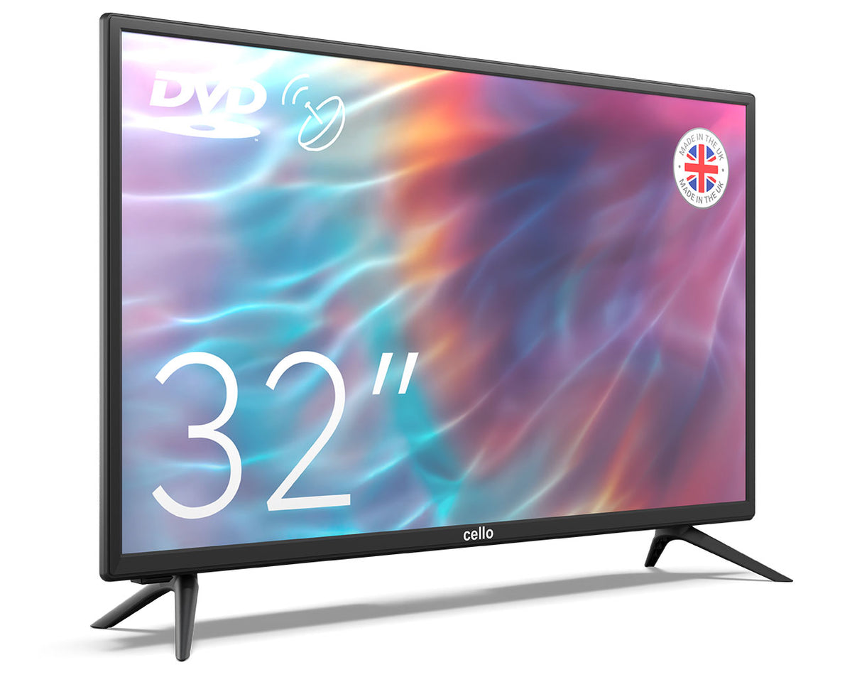 32" HD Ready LED TV with DVD Player and Freeview T2 HD