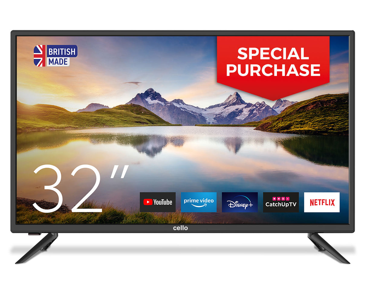 SPECIAL PURCHASE - 32" Smart TV with built-in Wi-Fi