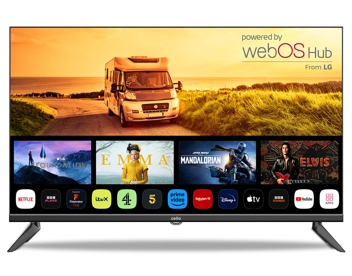 32″ Smart WebOS Traveller 12-Volt-Fernseher mit rahmenloser Blende