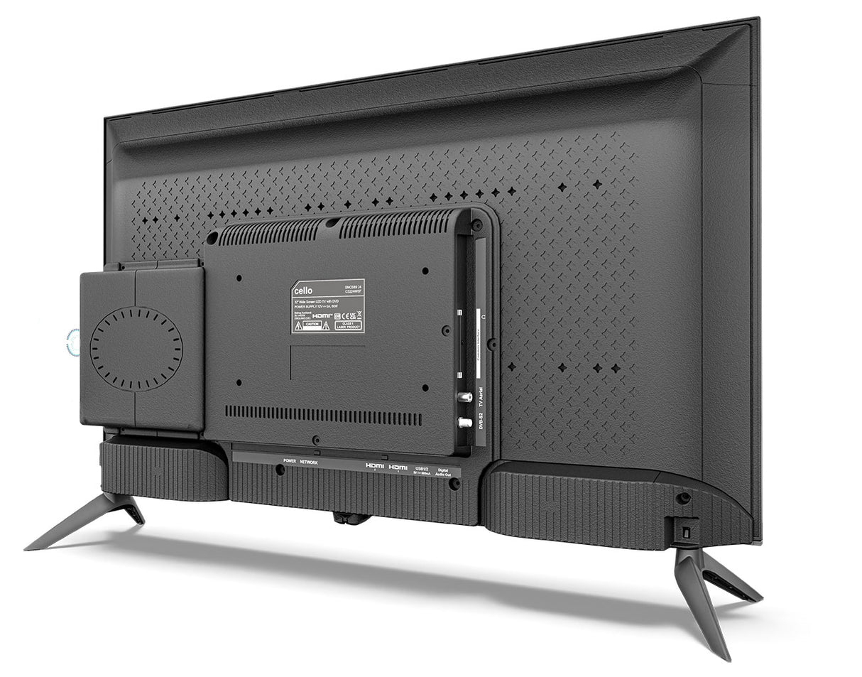 32″ Smart WebOS TV mit DVD-Player und rahmenloser Blende