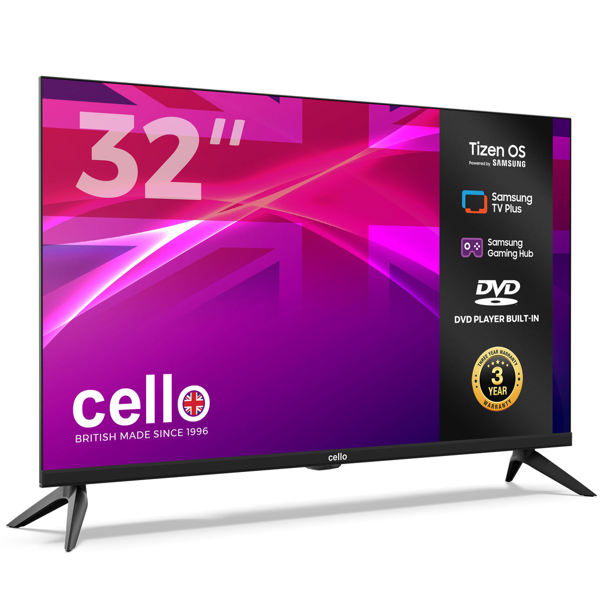 32 inch Smart Samsung Plus TV with DVD Player