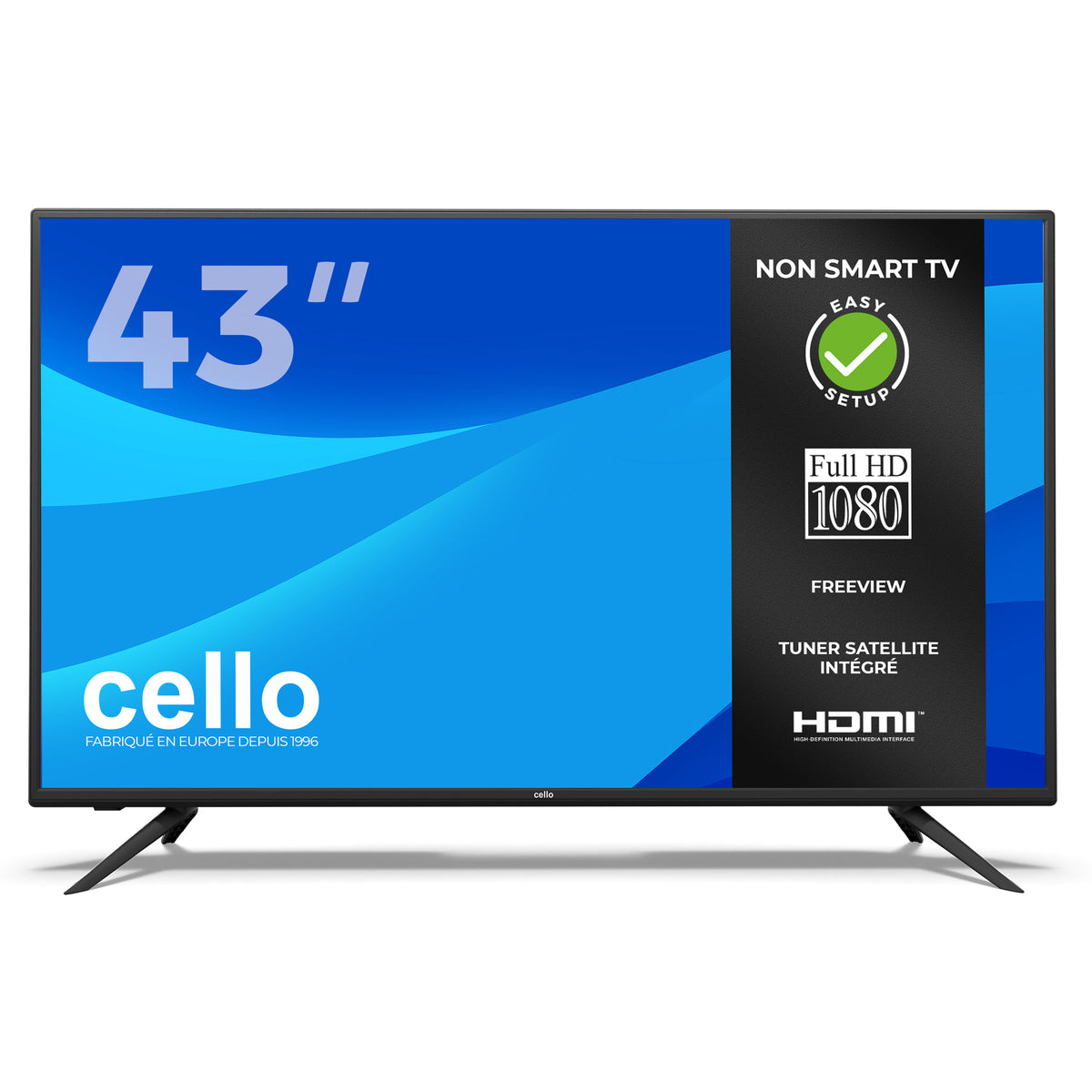 Téléviseur LED Full HD 43" avec tuner TNT HD intégré