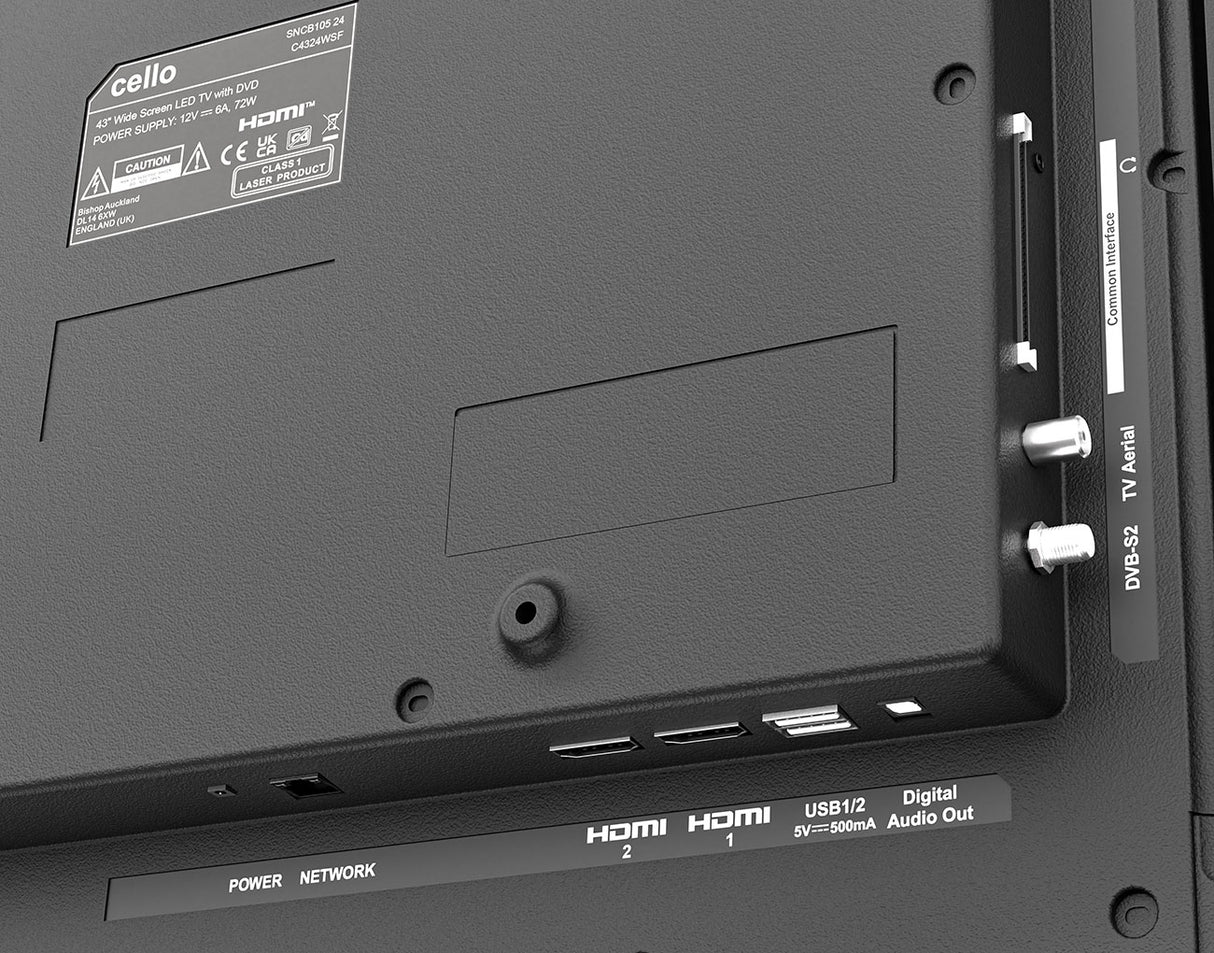 43″ Smart WebOS TV mit integriertem DVD-Player und Freeview Play