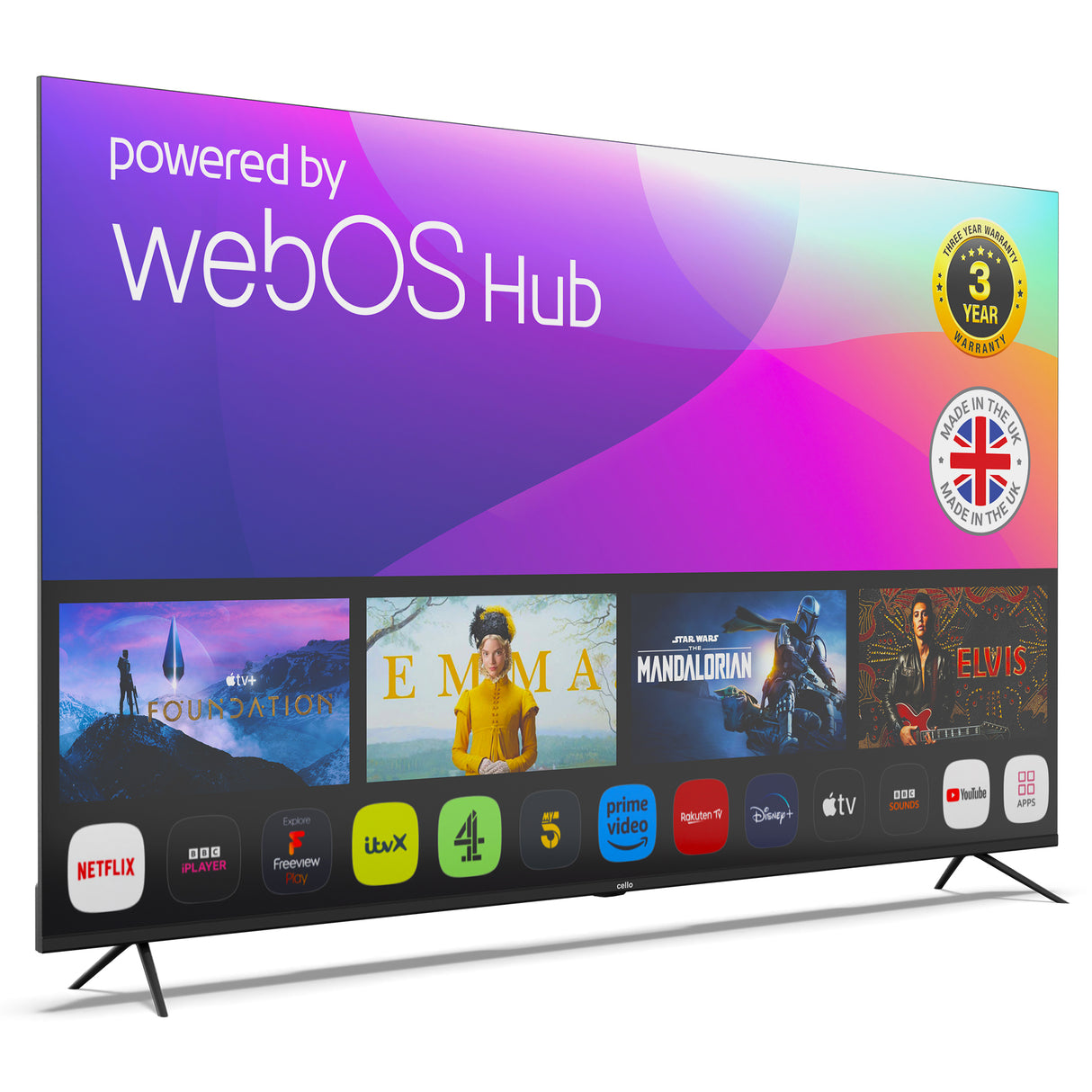 75" 4K UHD Smart WebOS TV mit Freeview Play (DE)