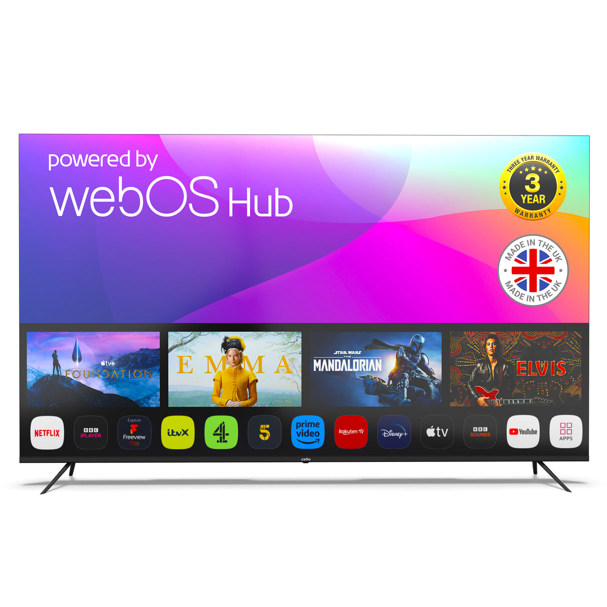 75" 4K UHD Smart WebOS TV mit Freeview Play (DE)