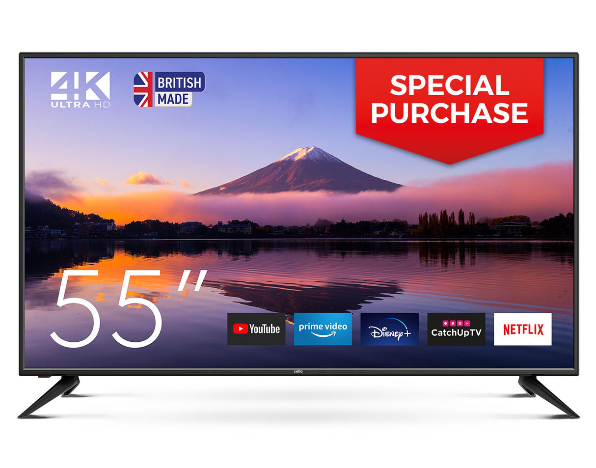 SPECIAL PURCHASE - 55" 4K Ultra HD Smart TV with built-in Wi-Fi