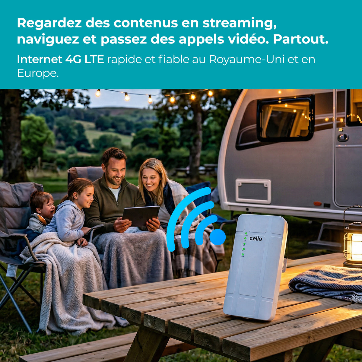 ROUTEUR WI-FI 4G LTE EXTÉRIEUR 12 VOLTS INDICE DE PROTECTION IP 65