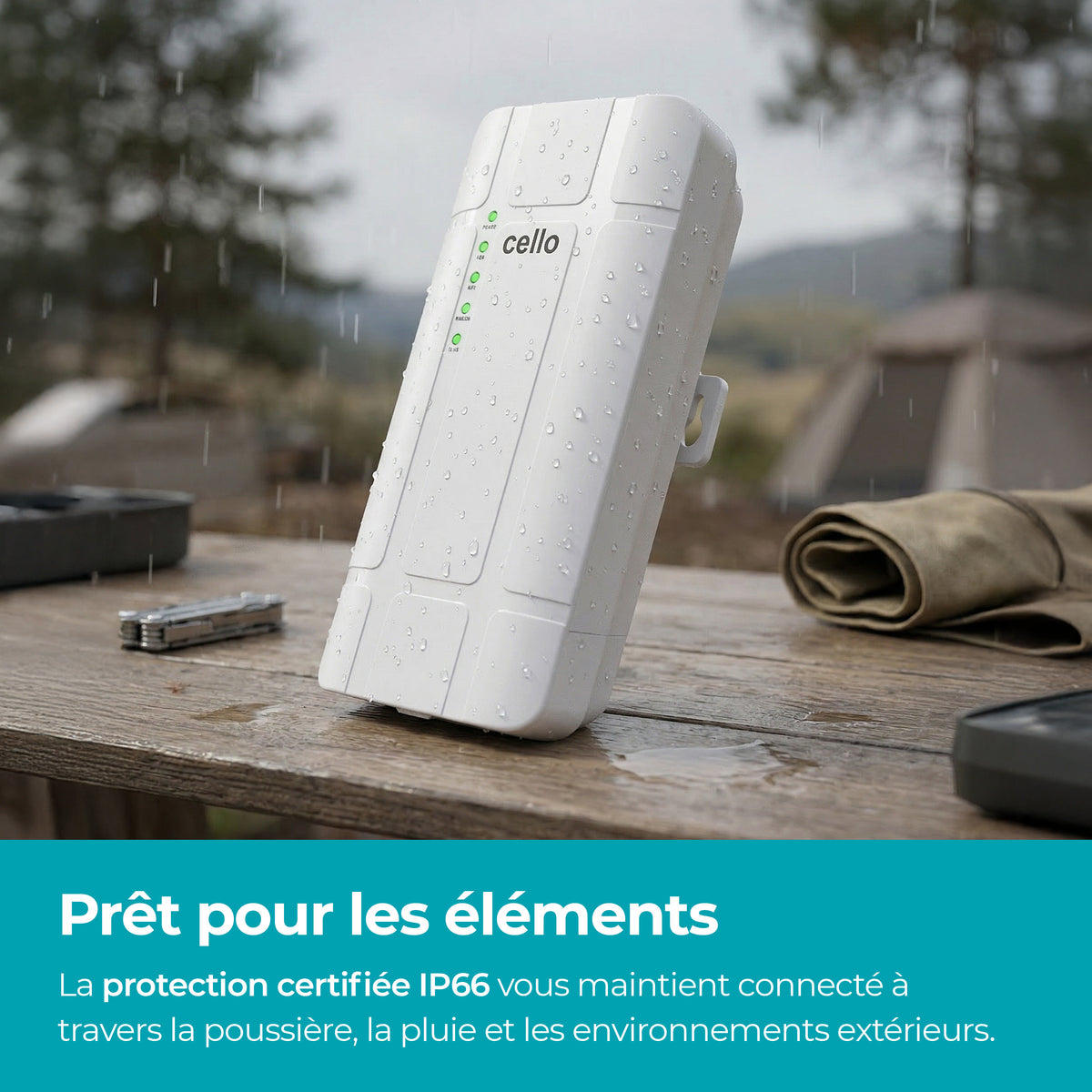 ROUTEUR WI-FI 4G LTE EXTÉRIEUR 12 VOLTS INDICE DE PROTECTION IP 65