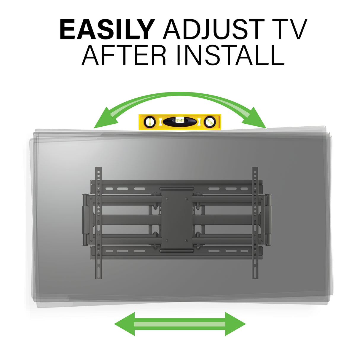 Full-Motion Wall Mount For 32” – 90” flat-panel TVs