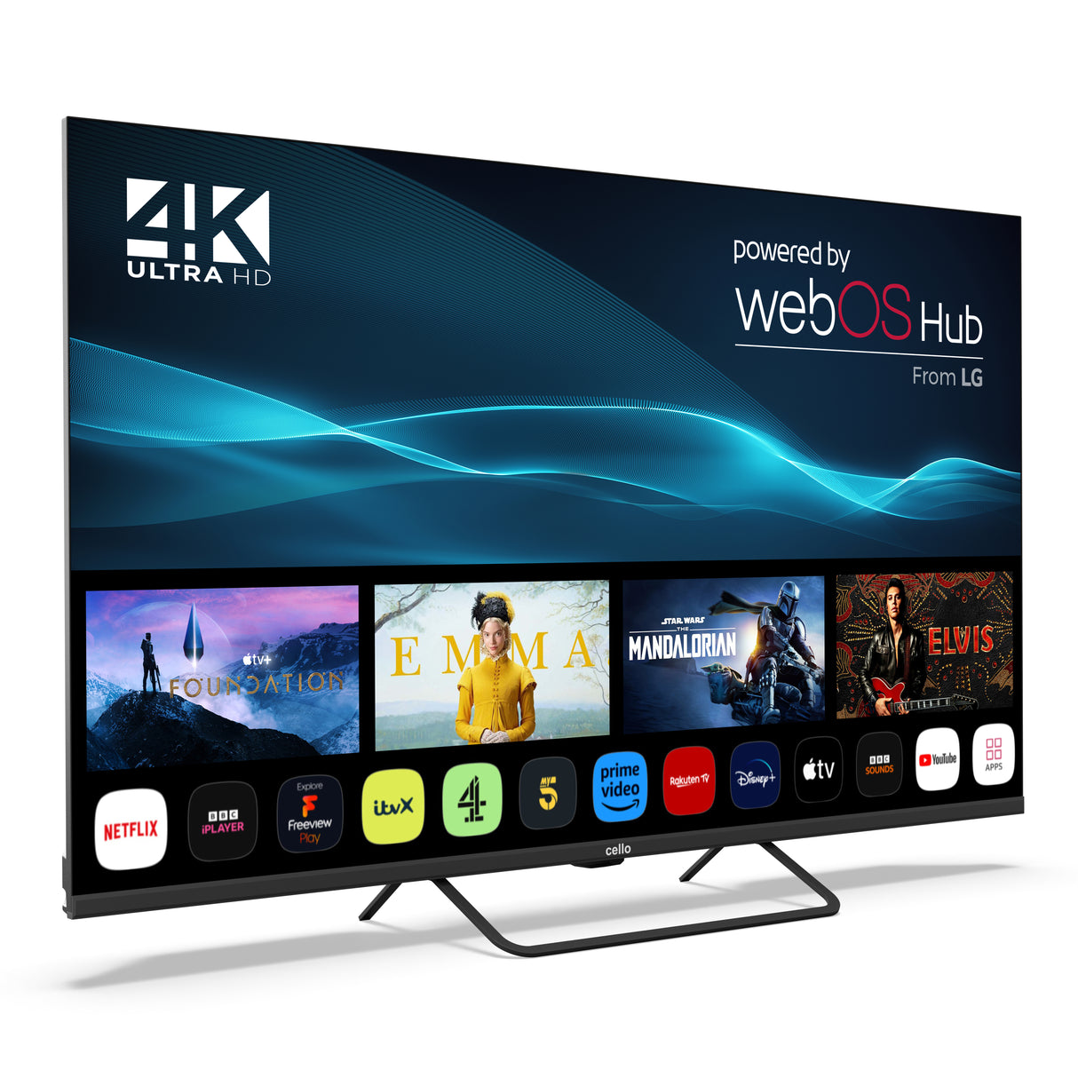 50 inch Smart WebOS 4K UHD TV with Freeview Play and Frameless Bezel