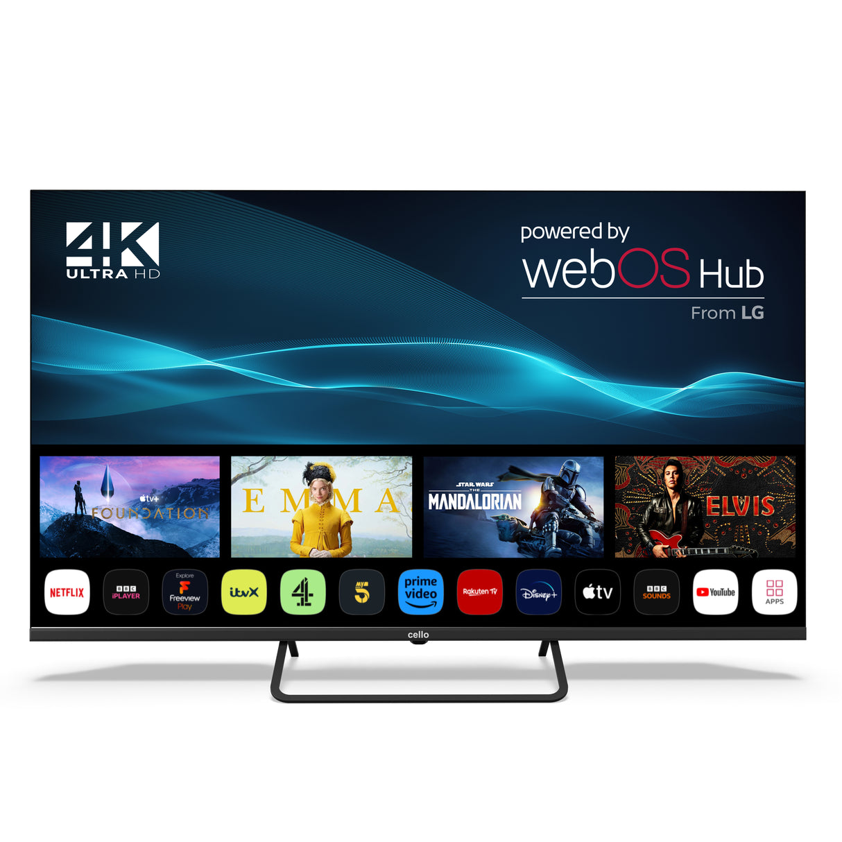 50 inch Smart WebOS 4K UHD TV with Freeview Play and Frameless Bezel