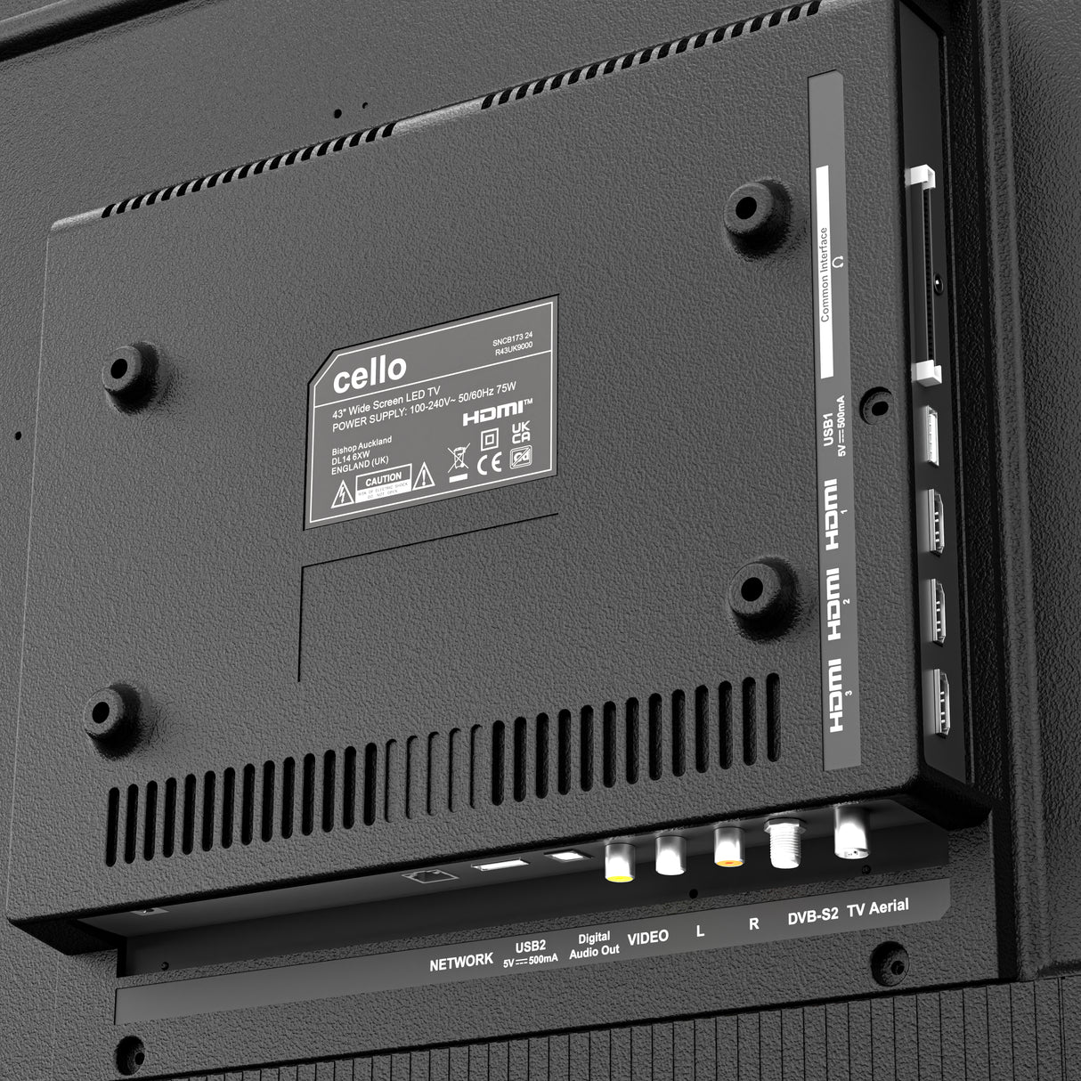 50 Zoll Smart WebOS 4K UHD-Fernseher mit Freeview Play und rahmenloser Blende