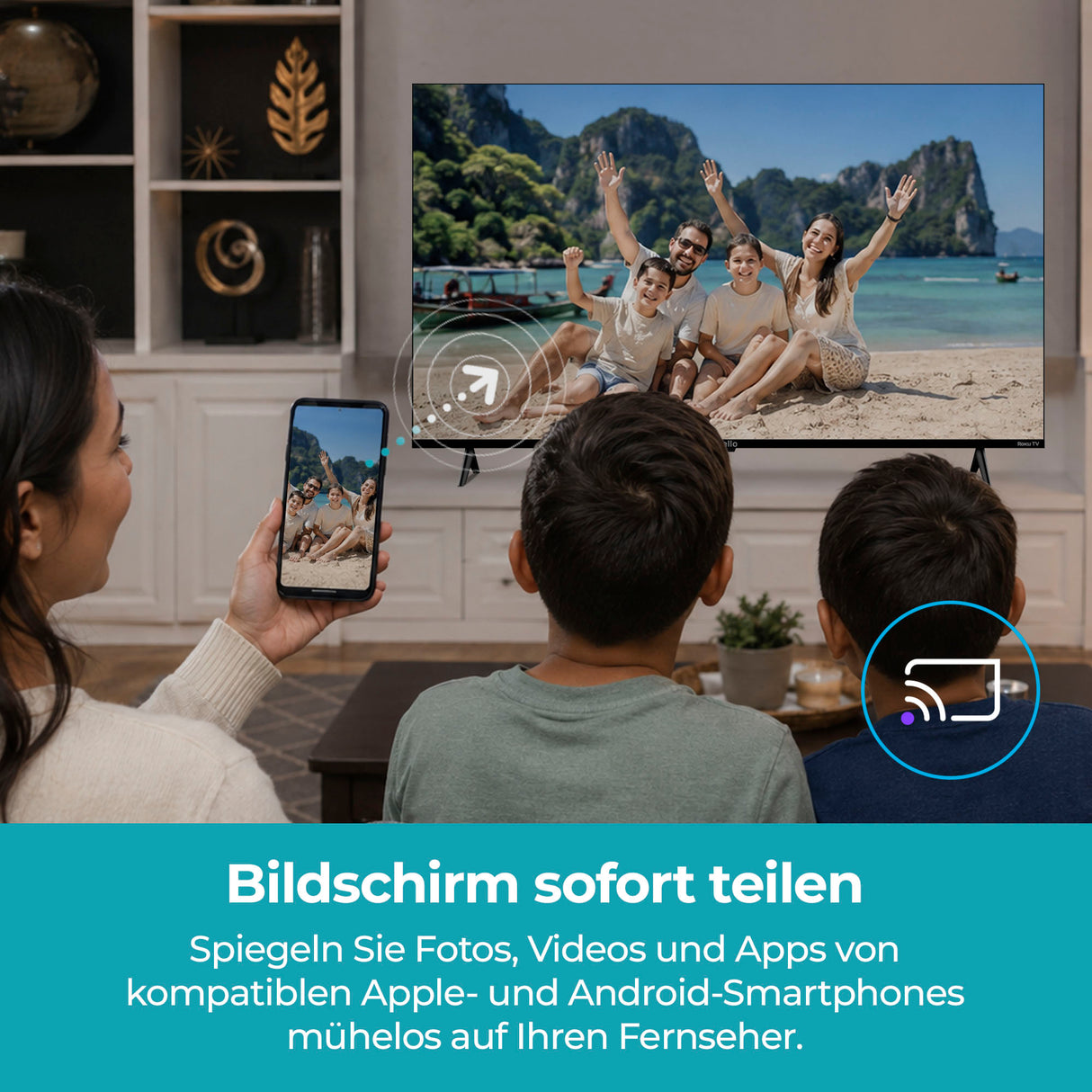 24 Zoll Smart Roku Frameless TV mit Free TV (DE)