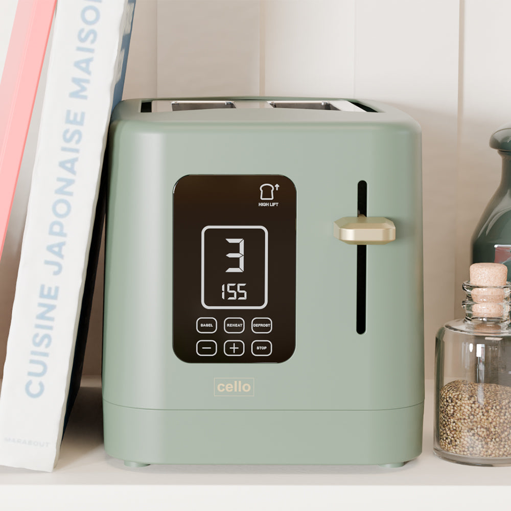 Kitchen Bundle - Digital Kettle + 2 Slice Toaster + Single Air Fryer