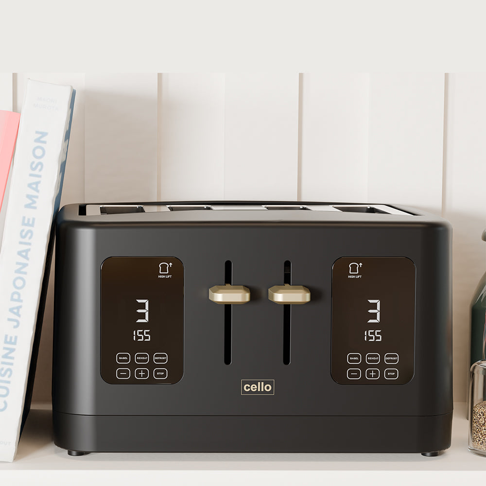 Breakfast Bundle - Digital Kettle + 4 Slice Toaster