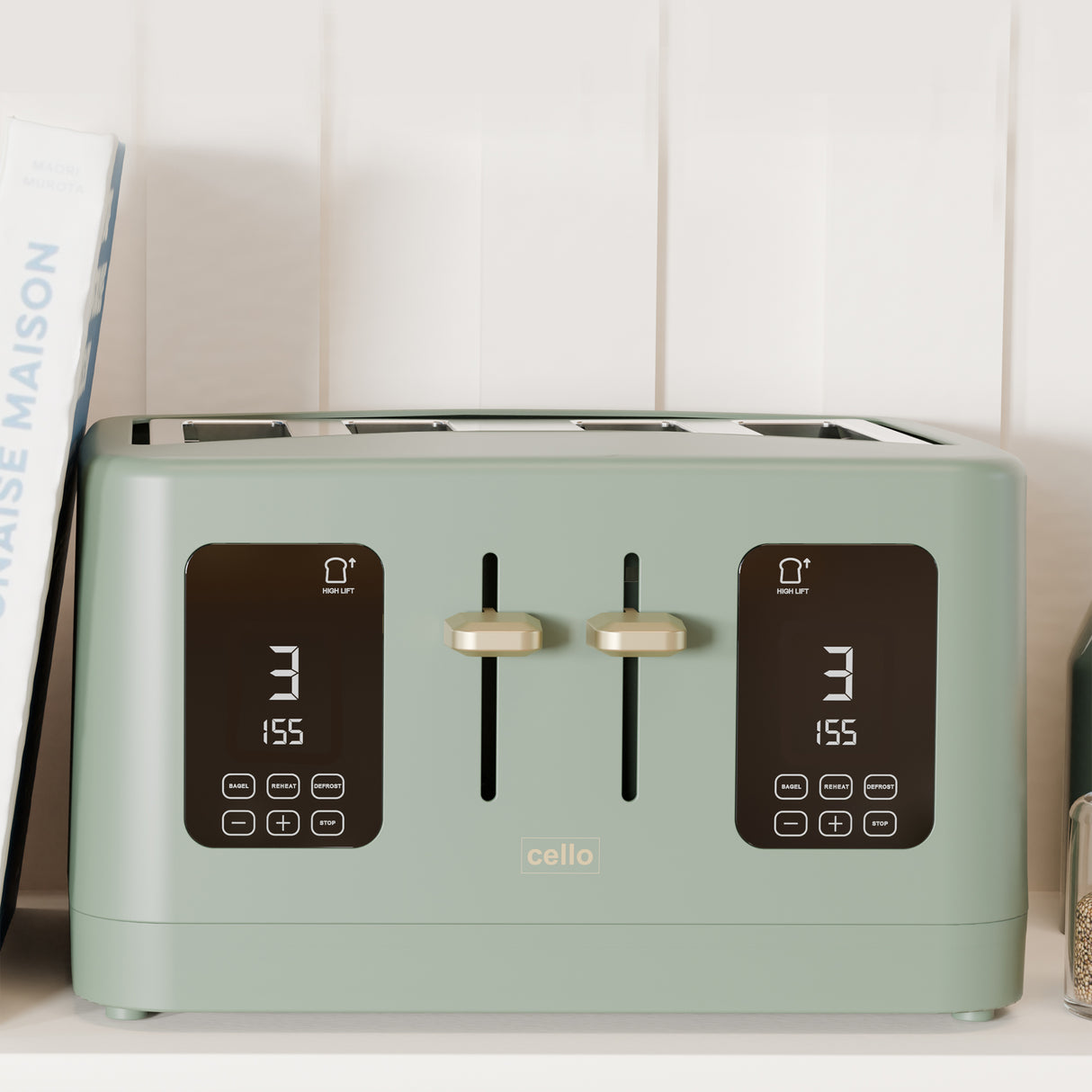 Breakfast Bundle - Digital Kettle + 4 Slice Toaster