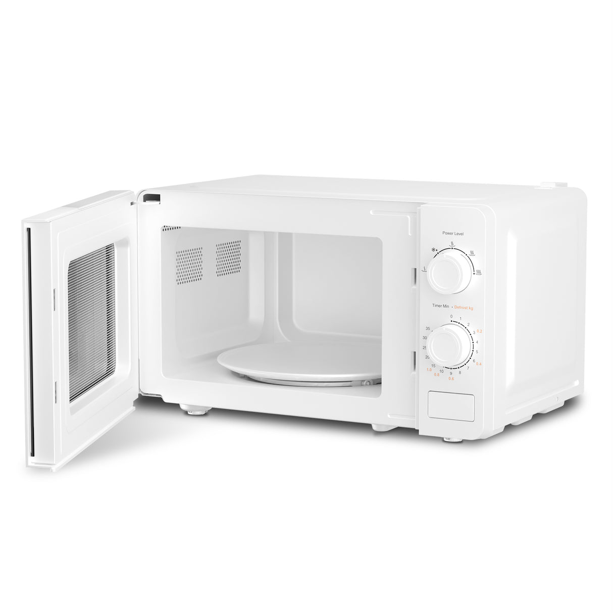 20L White Manual Microwave, 800W