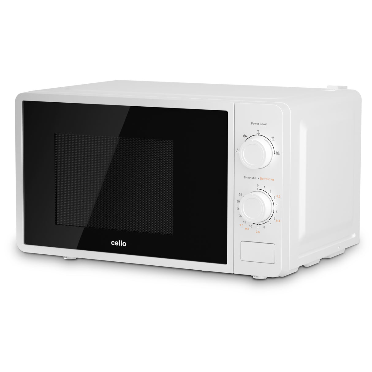 20L White Manual Microwave, 800W