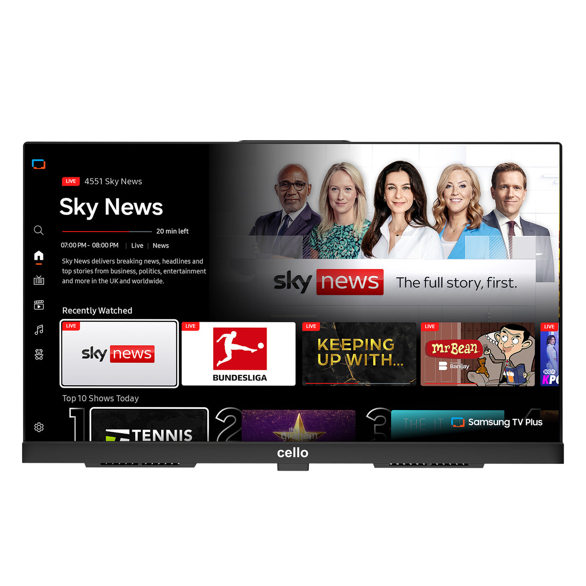19" Kitchen TV with Smart Tizen and Pitch Perfect Sound