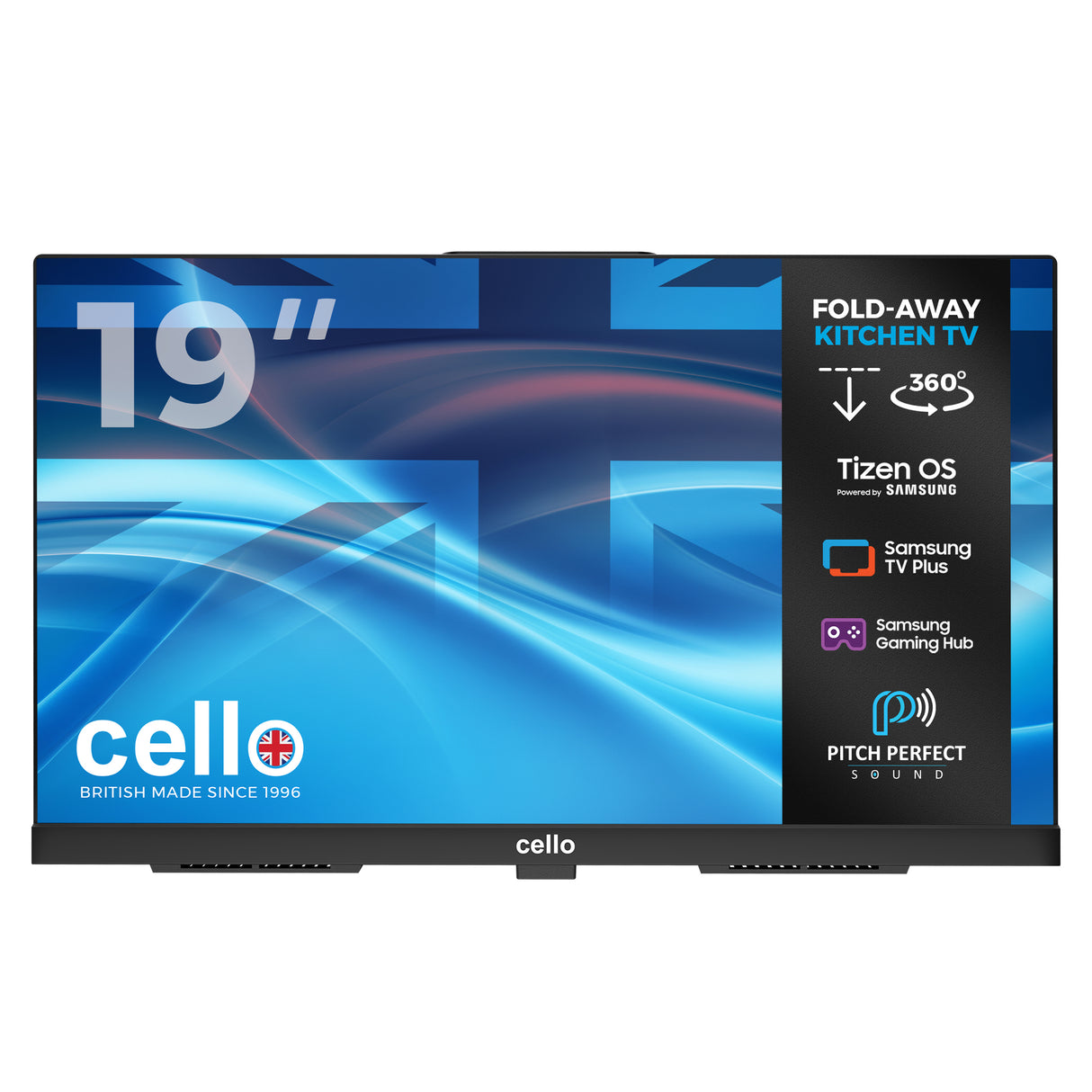 19" Kitchen TV with Smart Tizen and Pitch Perfect Sound