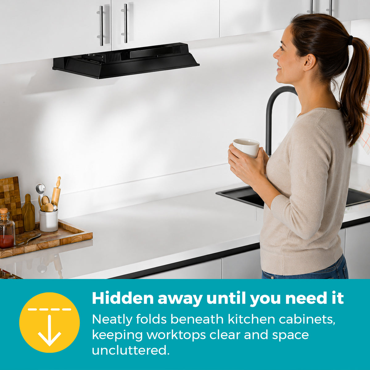 19" Kitchen TV with Smart Tizen and Pitch Perfect Sound