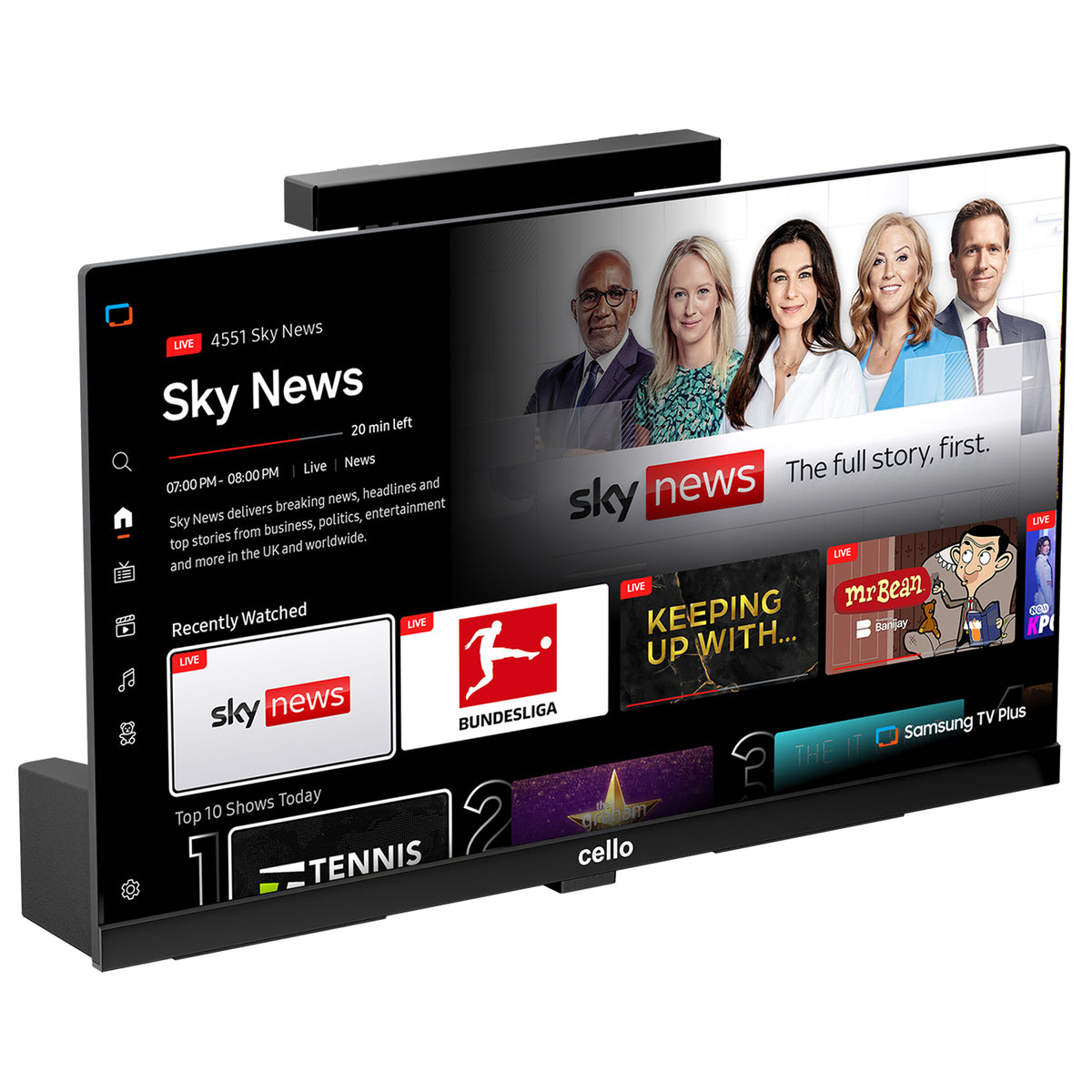 19" Kitchen TV with Smart Tizen and Pitch Perfect Sound
