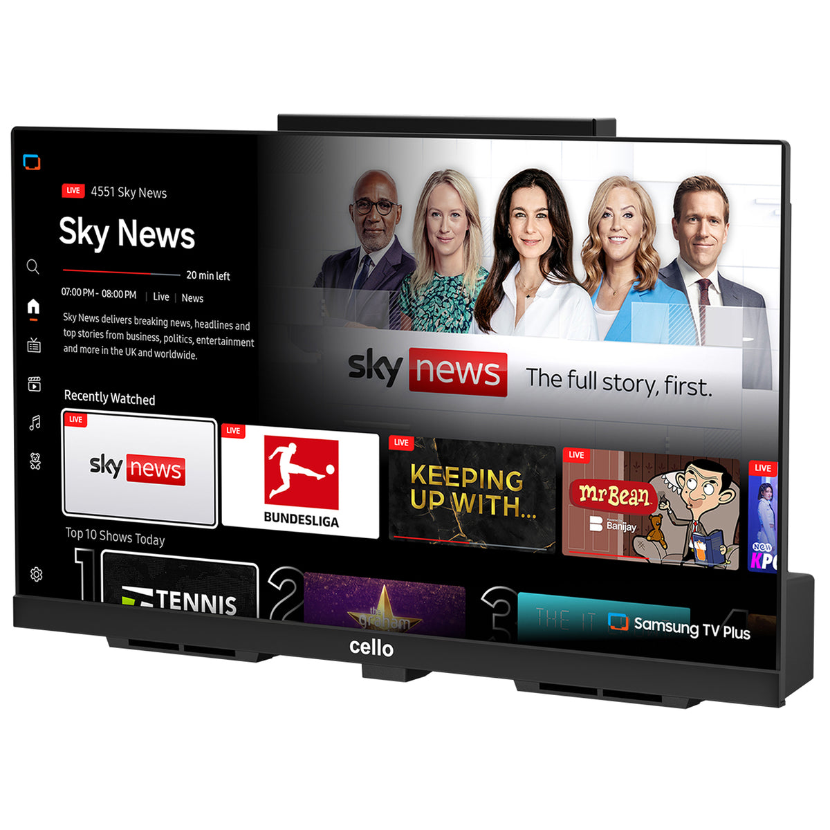 19" Kitchen TV with Smart Tizen and Pitch Perfect Sound
