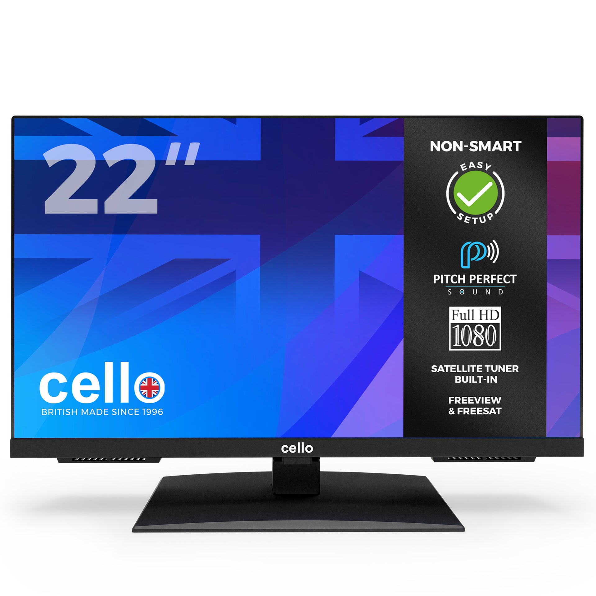 22” Full HD TV Perfect Pitch Sound & Satellite Tuner