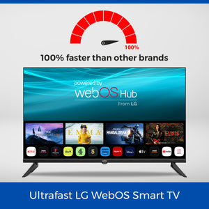 32″ Smart WebOS TV with DVD Player & Frameless Bezel