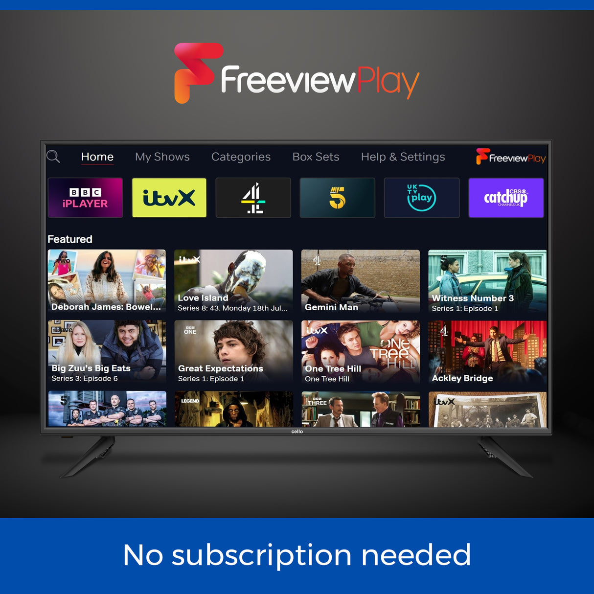 43″ Smart WebOS TV with integrated DVD Player & Freeview Play