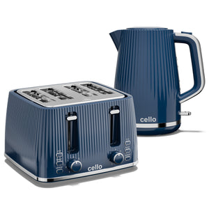 Breakfast Bundle - Textured Kettle + 4 Slice Toaster